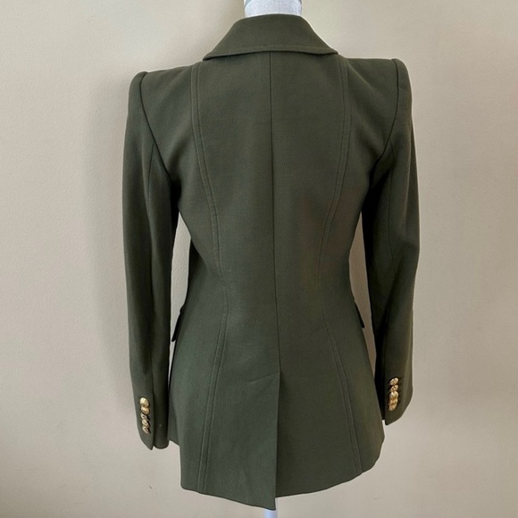 Veronica Beard Womens Lambery Dickey Jacket Blazer Size 0 Olive Green - Picture 4 of 7